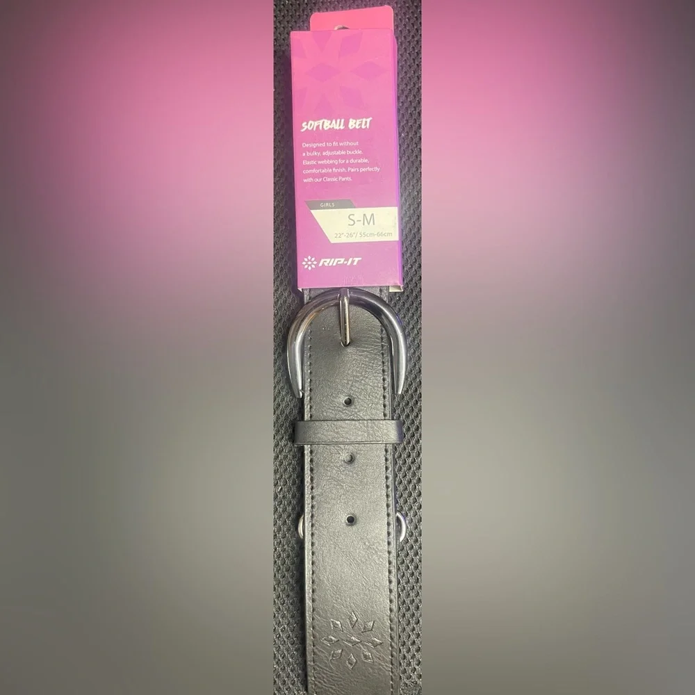 RIP-IT Black Softball Belt
